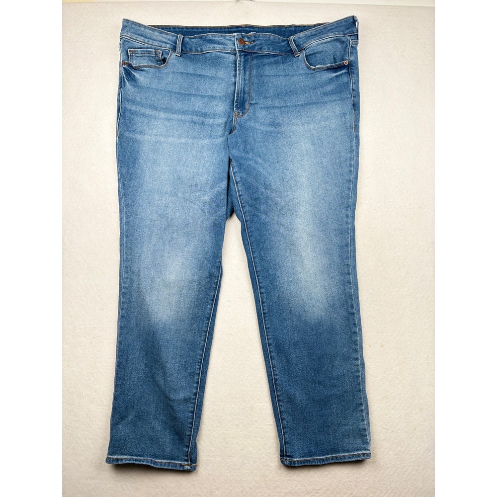 Old Navy Jeans Womens 22 Power Slim Straight Plus‎ Size